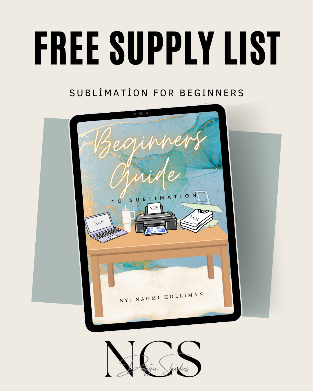 Free Sublimation Supply List Digital Download